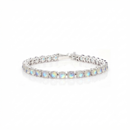 Moon Stone Tennis Bracelet 5mm