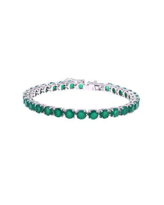 Green Onyx Tennis Bracelet 5mm