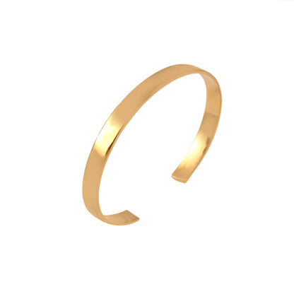 6mm Cuff Bracelet Rose Gold