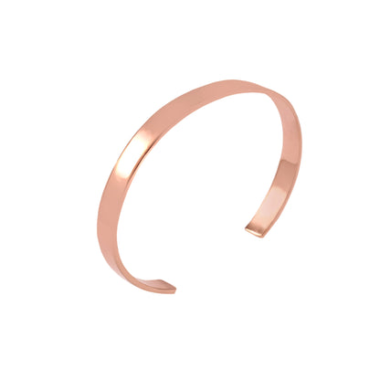 6mm Cuff Bracelet Rose Gold