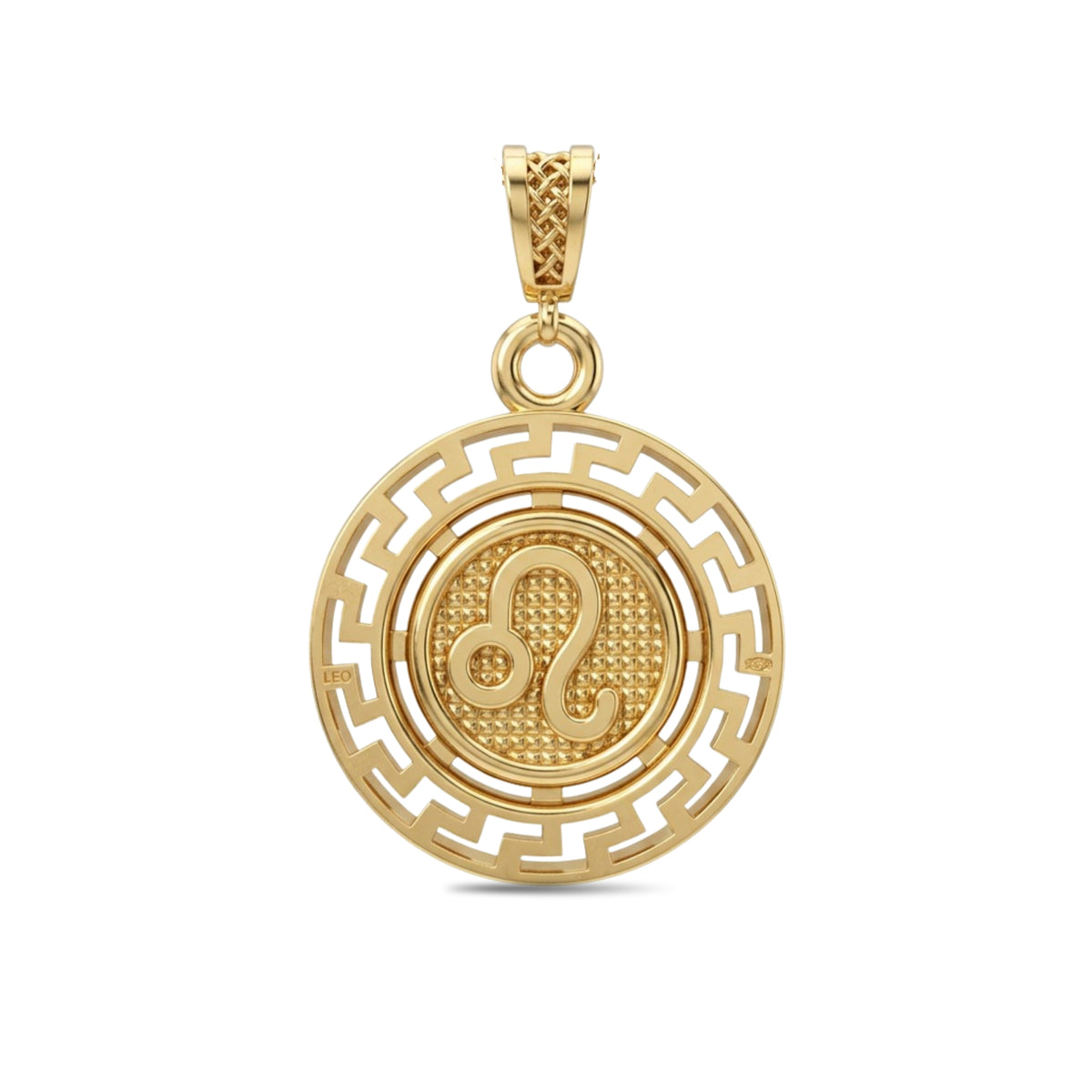Leo Zodiac Medallion Pendant