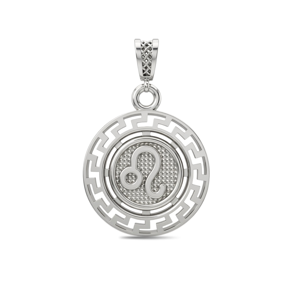 Leo Zodiac Medallion Pendant