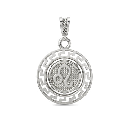 Leo Zodiac Medallion Pendant