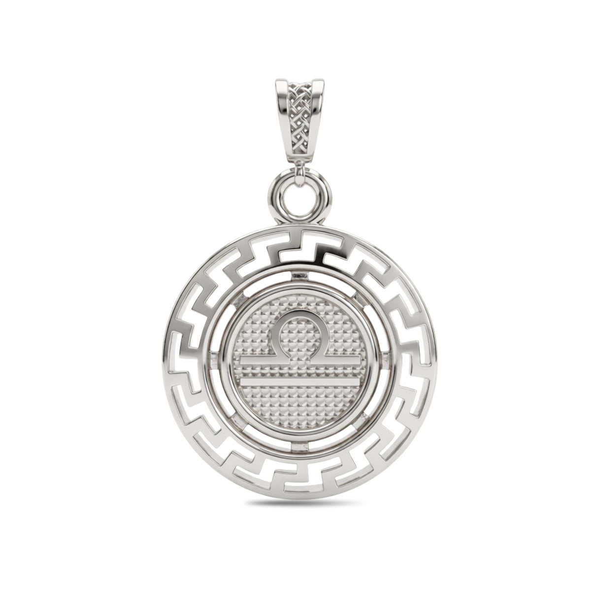 Libra Zodiac Medallion Pendant