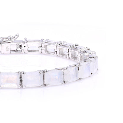 Octo Moon Stone Tennis Bracelet