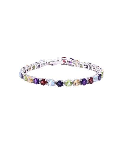 Multi Rainbow Tennis Bracelet 5mm