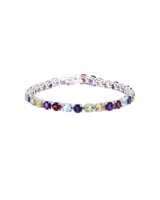 Multi Rainbow Tennis Bracelet 5mm