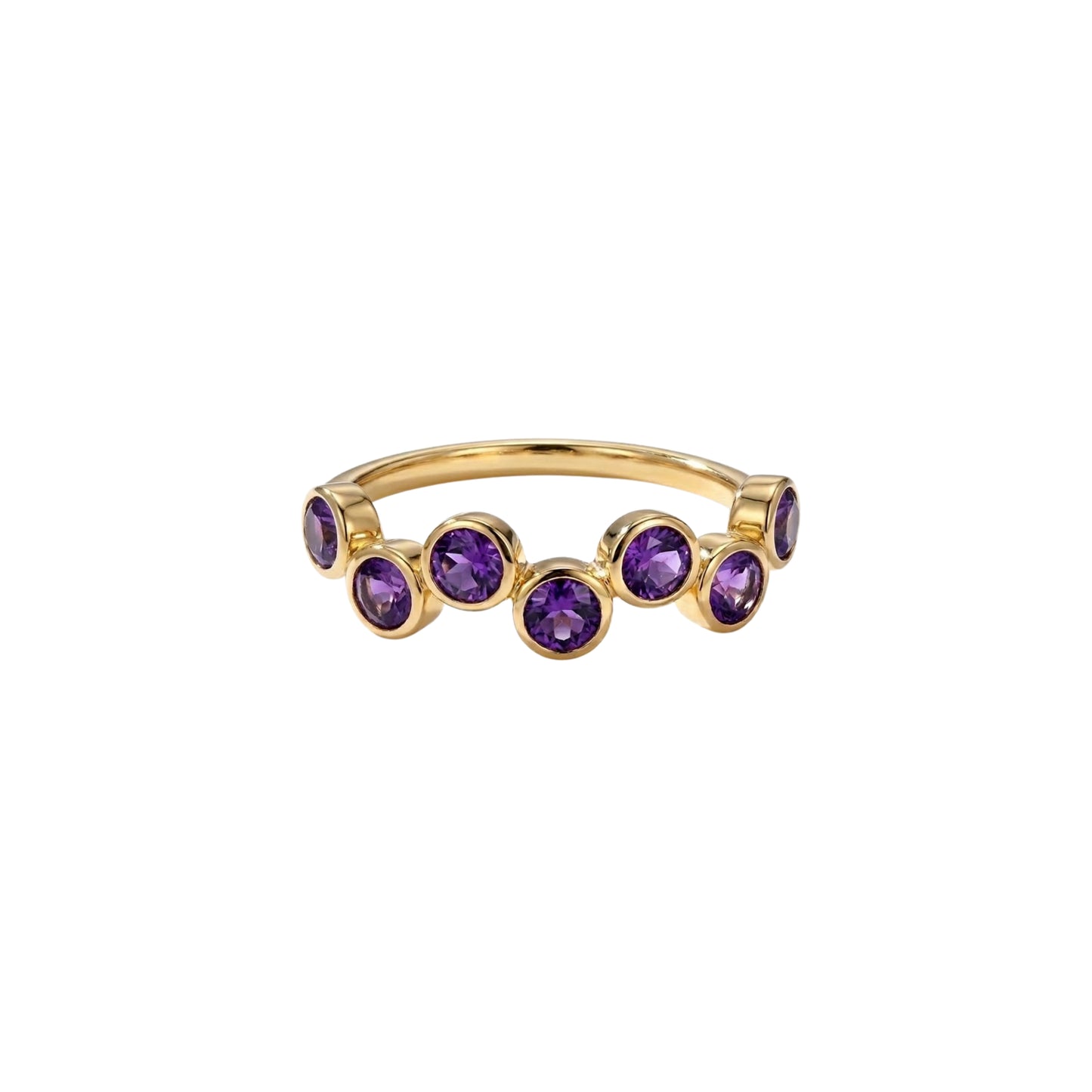 Amethyst Bubble Ring