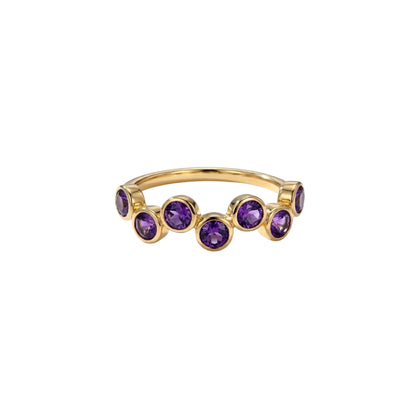 Amethyst Bubble Ring