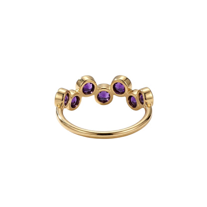 Amethyst Bubble Ring