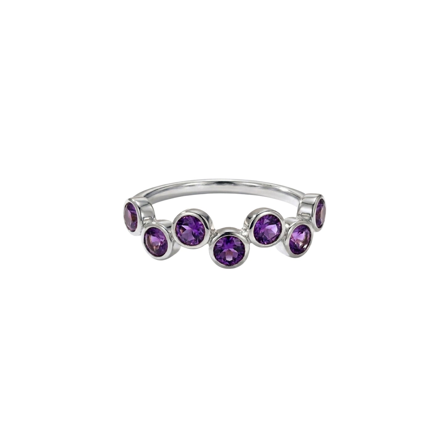 Amethyst Bubble Ring