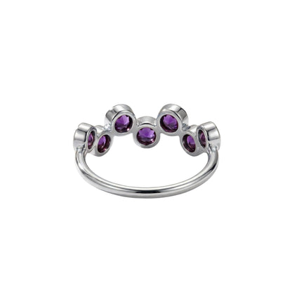 Amethyst Bubble Ring