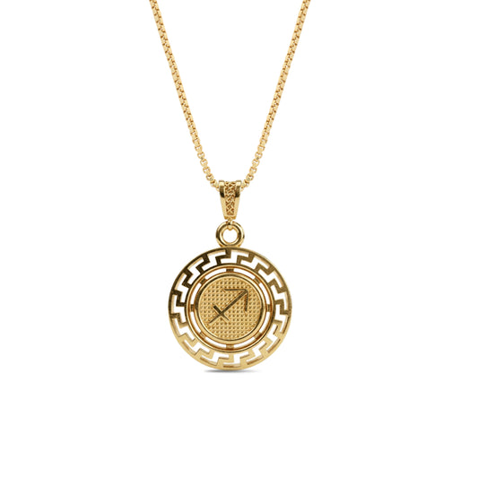 Sagittarius Zodiac Medallion Pendant