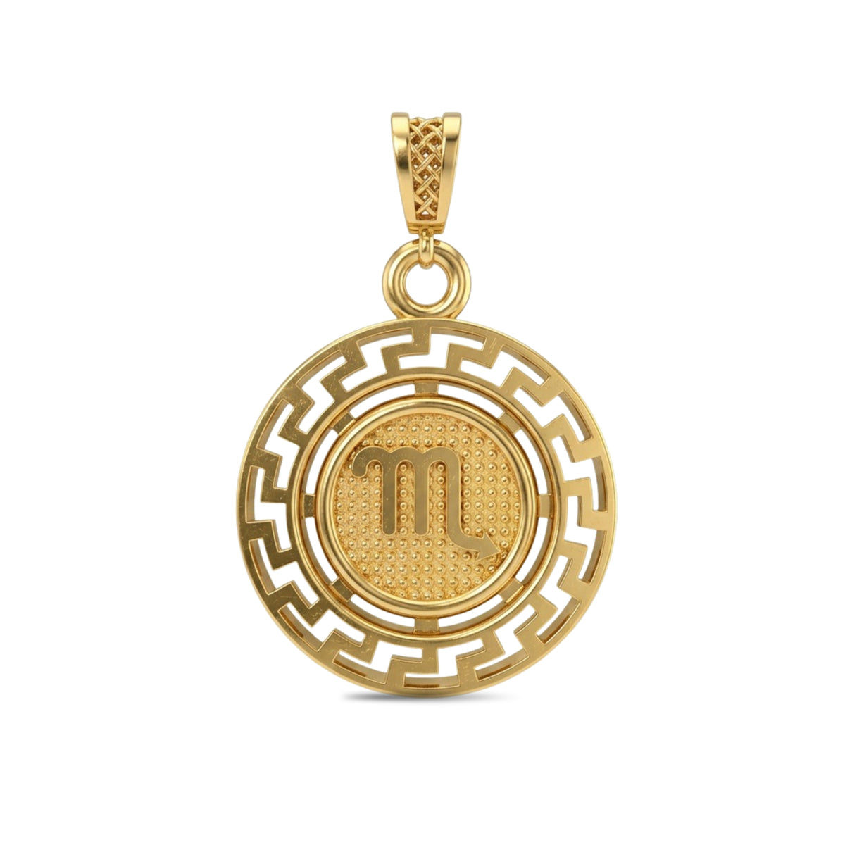 Scorpio Zodiac Medallion Pendant
