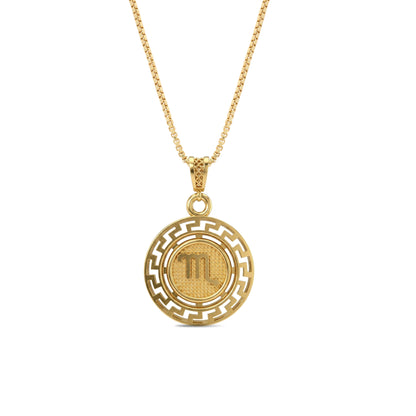 Scorpio Zodiac Medallion Pendant