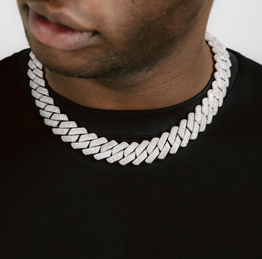 Raised Iced Out Cuban Chain 19mm