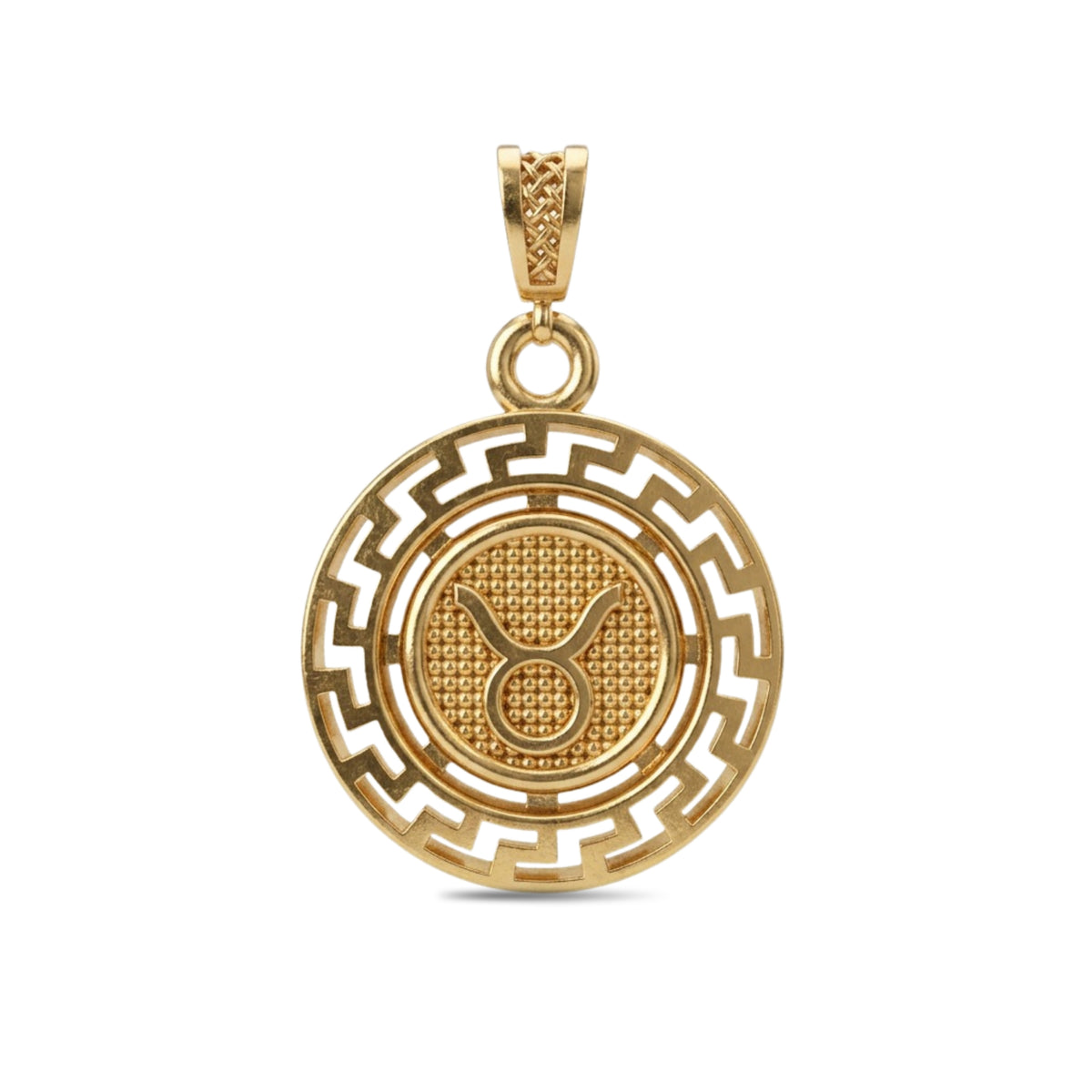 Taurus Zodiac Medallion Pendant