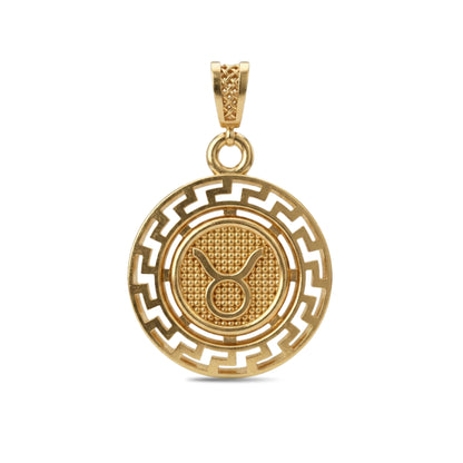 Taurus Zodiac Medallion Pendant