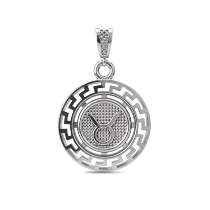 Taurus Zodiac Medallion Pendant