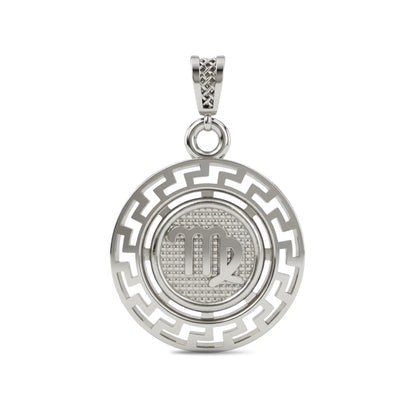 Virgo Zodiac Medallion Pendant