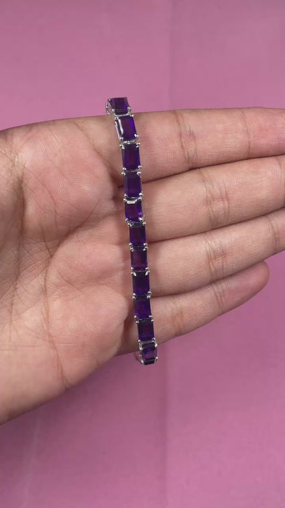 Octo Amethyst Tennis Bracelet