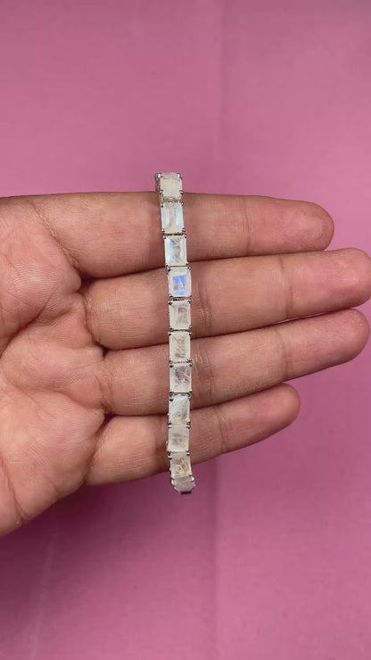 Octo Moon Stone Tennis Bracelet